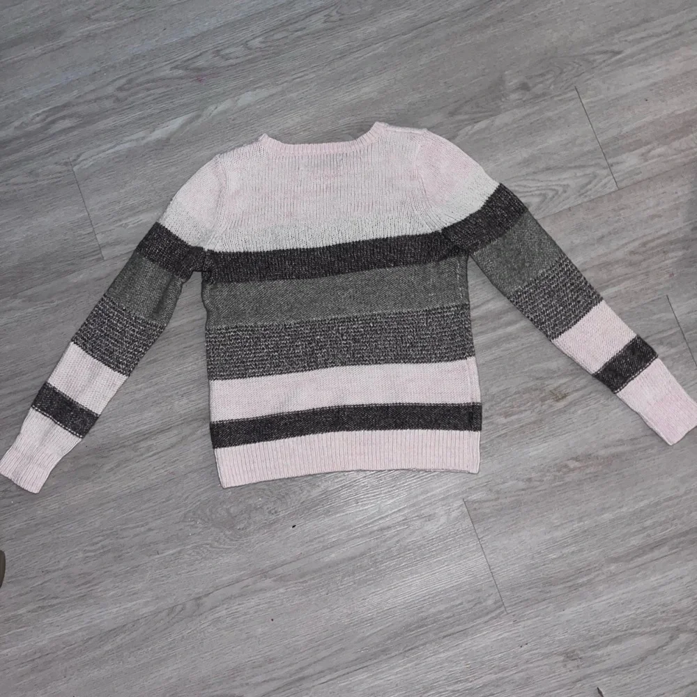 Loft Cotton Striped Knit Sweater Small